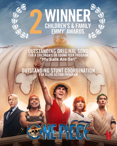 A série live-action de One Piece conquista dois prêmios no Children’s & Family Emmy Awards
