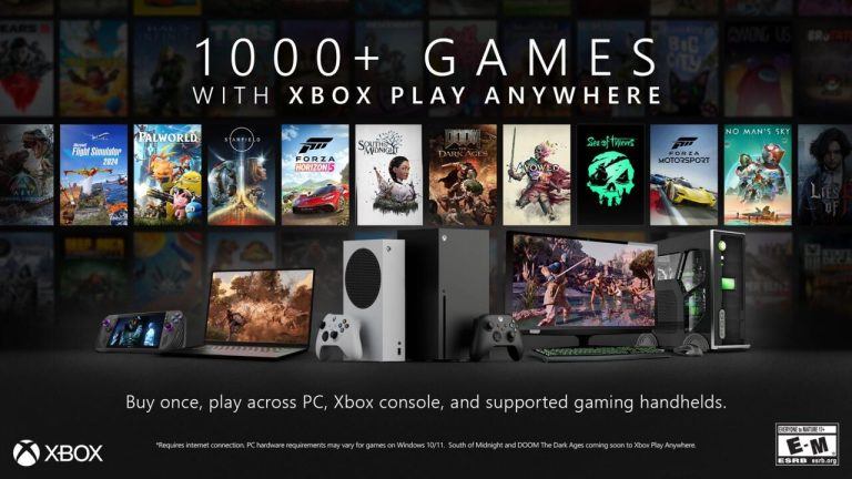 Microsoft alcança marco significativo com mais de 1.000 jogos compatíveis com Xbox Play Anywhere