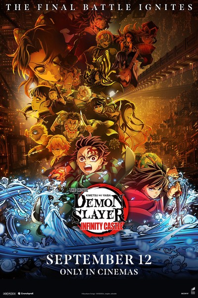Estreia do Filme Demon Slayer: Kimetsu no Yaiba Infinity Castle Nos Cinemas do Reino Unido e Outros Países no Dia 12 de Setembro
