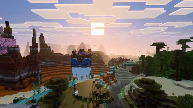 Minecraft Recebe Atualização Gráfica Revolucionária, Montarias Voadores e Novos Recurso de Localização de Jogadores