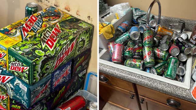A tragédia do colecionador de Mountain Dew: vazamento destrói mais de 100 latas da variante Thrashed Apple