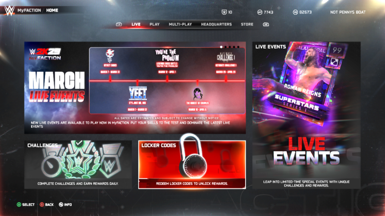WWE 2K25: Códigos de Armário de Março e Como Usá-los para Desbloquear Recompensas