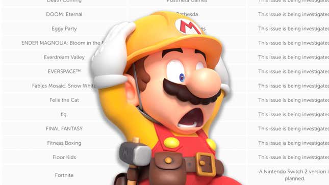 Expectativa e Inquietação: Mais de 120 Jogos do Switch Apresentam Problemas de Compatibilidade no Novo Console Switch 2